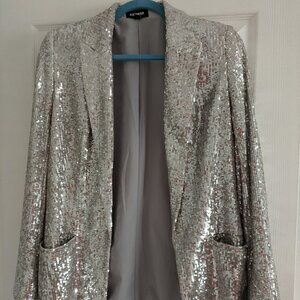 Express Sequin Open Blazer M